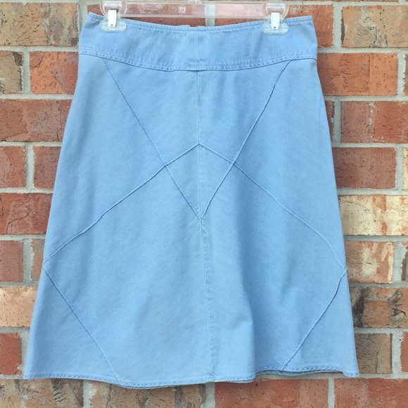 Jones New York Sport Size 6 Petite Blue Jean Skirt - Picture 2 of 7